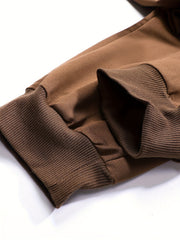 Three-pc Men's Solid Color Plain Elastic Waistband Drawstring Ribbed Cuffed Casual Jogger Pants, Men's Dress Administrative Trousers