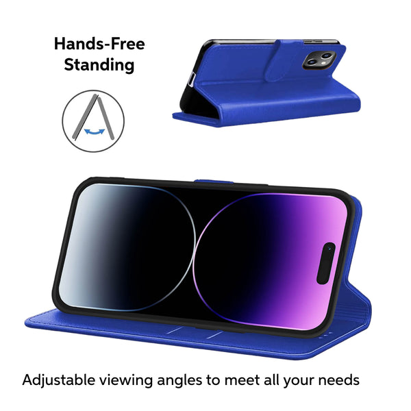 Luxury Case for iPhone 16 Pro Max Plus, 15 Pro Max Plus, 14 Pro Max Plus, 13 Pro Max mini, 12 Pro Max Mini, 11 Pro Max XS MAX XS X SE 8 Plus 7 Plus 6 6S PlusLeather Phone Case Cover, PU Faux Leather Wallet Book Folio Flip Magnetic Shockproof Case with Car