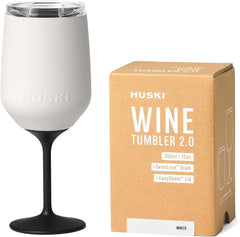 Huski Wine Tumbler 2.0 | New | Award-Winning Design with Detachable Stem | Premium Stainless Steel Wine Glass with Lid | Triple Insulated Tumbler | 355Ml Capacity | Great Gift (Powder Pink)