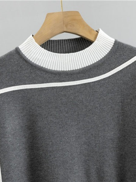 New Casual Checkered Sweater Set for Women - Trendy Style, Ideal for Spring, Autumn, And Winter
