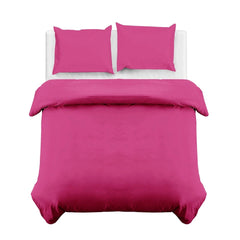 4B Classic Plain Minimal Design Duvet Cover Set – Single Double King Super King Bedding for Home and Guest Rooms