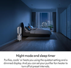 Dyson Purifier Hot+Cool HP1 Purifying Fan Heater, Heats and Cools (White/White)