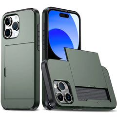 Protective Case for Iphone 17, 16, 15, 14 Plus, 13, 12, 11 Pro Max, 17Air, 16E, 13Mini, And 12Mini Featuring a Wallet Card Holder And Shockproof Design.