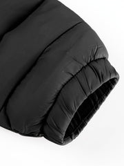 Women's Autumn/Winter Fashion Simple Versatile Lightweight Commuter Hooded Padded Coat with Pockets