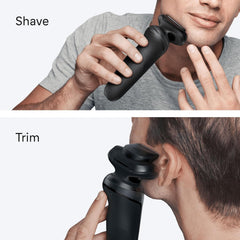 Braun Shaver Series 5 Electric Shaver Men, Wet & Dry Electric Razor for Men, up to 50 Min, 4In1 Smartcare Centre, +1 Attachment, Cordless,100 Percent Waterproof, 52-N7200CC, Black