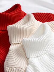 3PACKS Women Slim Fit Turtleneck Long Sleeve Top Basic Solid Color Fitted Pullover Daily Casual Fashion Outfits