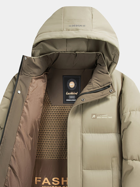 Winter New Warm Jacket with Detachable Hood, Trendy Fashion Men's Parka Coat, Business Casual Versatile Outerwear