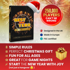BEST of the YEAR – the Feel-Good Game for New Year’S Eve 2025 | Sparks Meaningful Conversations | Gift Idea for Secret Santa & Holiday Family Game Night for Adults & Kids | 1–10 Players