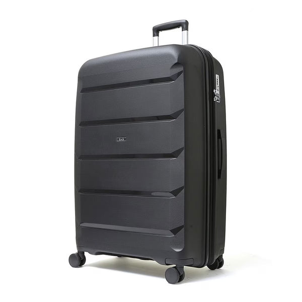 Rock Tulum 2 Piece Hardside Luggage Set in Black