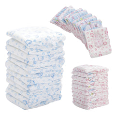 Dog Nappies, 10 PCS Female Pet Dog Cat Nappies Set, Disposable Sanitary Wraps Panties for Dog 0.5 - 32kg, Nappies Super Absorbent, 5 Size Diapers for Urinary Incontinence Dog