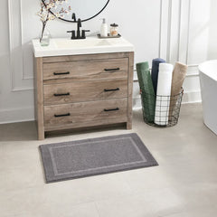 Grandeur Bath Mat in White, 60 X 91 Cm