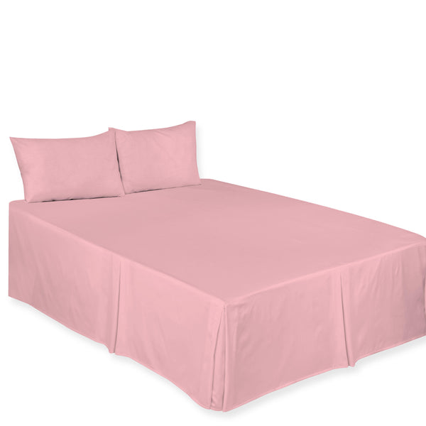 Chilimilii Box Pleated Base Valance Sheet Plain Bed Skirt for Platform Beds All Sizes Available