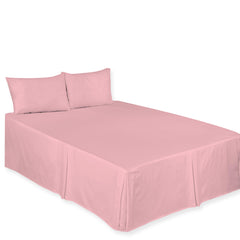 Chilimilii Box Pleated Base Valance Sheet Plain Bed Skirt for Platform Beds All Sizes Available