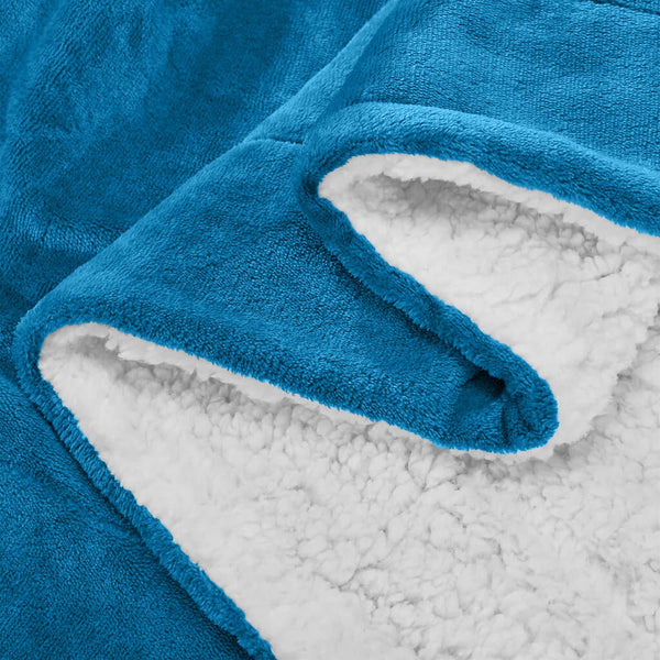 1pc Luxurious Double-Sided Sherpa Throw Blanket – Soft, Warm & Cozy Contemporary Blanket, Machine Washable, Perfect for Couch, Bed, Office & Travel, Ideal Gift