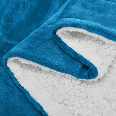 1pc Luxurious Double-Sided Sherpa Throw Blanket – Soft, Warm & Cozy Contemporary Blanket, Machine Washable, Perfect for Couch, Bed, Office & Travel, Ideal Gift