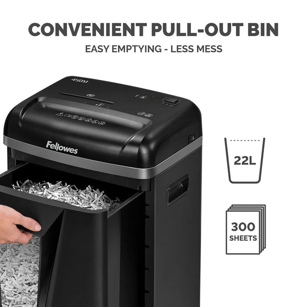 Fellowes Powershred 450M Micro Cut Shredder 9 Sheet