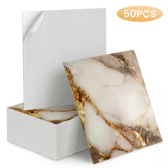 50pcs of 3D Marble Wall Tile Wallpaper, Self-Adhesive Foam Wall Panels, Perfect for Home Decor Wall Stickers. They Are Easy to Peel, Stick, Clean, And Cut, Making Them Ideal for Renovating Bathrooms