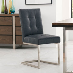Bentley Designs Tivoli Dark Oak Extending Dining Table + 6 Black Cantilever Chairs, Seats 6-8