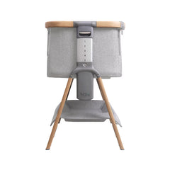 Tutti Bambini Cozee Air Bedside Rocking Crib, Oak & Silver