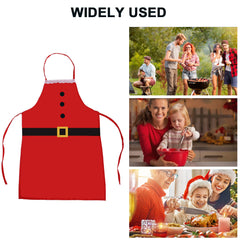 Christmas Aprons - Adjustable Kitchen Cooking Apron - Santa Claus Chef Apron
