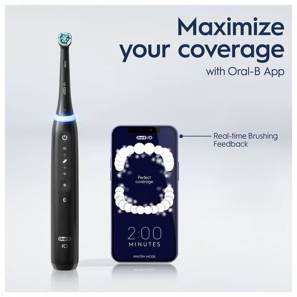 Oral-B Io Series 5 Electric Toothbrush in Matt Black & Quite White