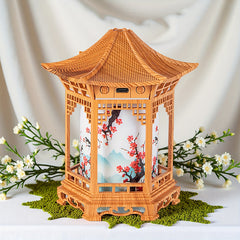 Chinese-Style Mini Humidifier & Night Light - USB- Portable Cool/Dry Mist Air Humidifier with Traditional Pagoda/Tortoise Design, ABS Quiet Operation for Home, Office, Car, - Ideal Gift for & (USB-, Humidifiers for Bedroom