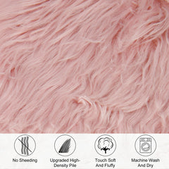 Soft Faux Australian Wool Decorative Pad (60x180cm) – Multifunctional Soft Plush Sofa Cushion, Bay Window Mat & Irregular Rug for Warm Indoor Spaces