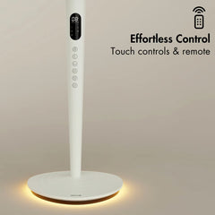 Aircraft Airlume Cordless Air Circulator Fan with Dimmable Lighting in Stone White