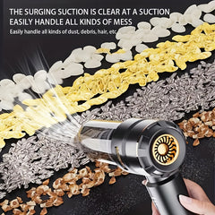 Suitu Portable Home and Car Vacuum Cleaner, USB Rechargeable, Suitable for Cars, Homes, Offices, and Camping, Handheld High-Power Wireless Vacuum Cleaner for Car and Household Use, Car Vacuum Cleaner, Car Accessories, Vacuum Cleaner For Home, Portable Vac