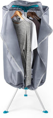 Beldray Heated Clothes Airer Pod - Hot Air Indoor Clothes Dryer with Cover, Quick Drying Time, Holds up to 10Kg, 6 Drying Arms for Hangers, 6 Heat Settings, Reduce Creases 900/1000W, LA041258