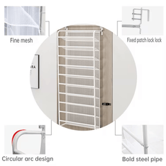 The Shoemaker Has 10 Levels on The Door, And The Organizer of Hanging Shoes Is Used to Store The Shoe Cabinet, Storage Room And Floating Wall Frame
