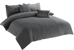 Damask Velvet Duvet Cover Set – Luxury Soft Velvet Fabric with Elegant Pattern, Warm and Cozy Bedding Set, Durable and Easy Care