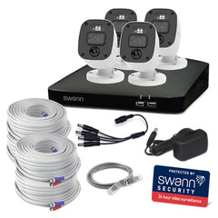Swann 4MP (2K) DVR 8 X Channel / 4 X PRO-2KMQB Bullet Cameras with 1TB HDD, SWDVK-8468042KMQB-EU