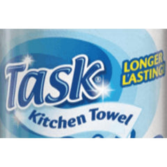 Task Kitchen Towel Super Absorbent Jumbo Rolls – 3X Jumbo Rolls – Ideal for Spills, Cleaning Windows and Messes All Around – All Purpose - Jumbo Size for Extra Use, White