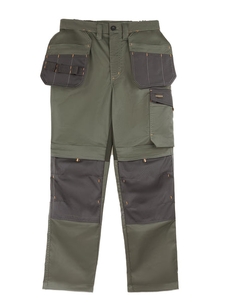 Men's Elastic Cargo Pants with Multiple Pockets, All-Season Style, 1pc