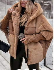 Women's Loose-Fit New Patchwork -Padded Coat for Autumn & Winter