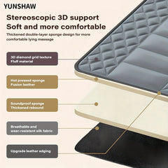 YUNSHAW Complete Body Massage Mat Featuring a Shiatsu Neck Massager, 3D Lumbar Support & Relaxation, Equipped with 10 Vibration Motors to Deeply Soothe Muscles, a Foldable Massage Mattress Suitable for The Neck, Back, Waist, Hips, And Legs, Making It an I