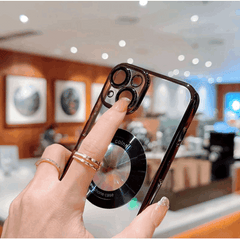 Magnetic Phone Casefor iPhone 12, 12 Pro, 12 Pro Max Titanium Metallic Color Luxury Phone Case Support Wireless Charging with Lens Protector Shockproof Clear Cover