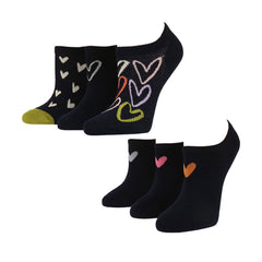 Caroline Gardner Ladies Trainer Sock, 6 Pack