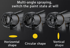 High Pressure and Low Flow HVLP Spray Gun, Suitable for Indoor and Outdoor Walls, Wood, Fences, Decks, Furniture - Including Adjustable Spray Mode and Ergonomic Design, Simple, Portable and Wireless, Suitable for Family Christmas Gifts.