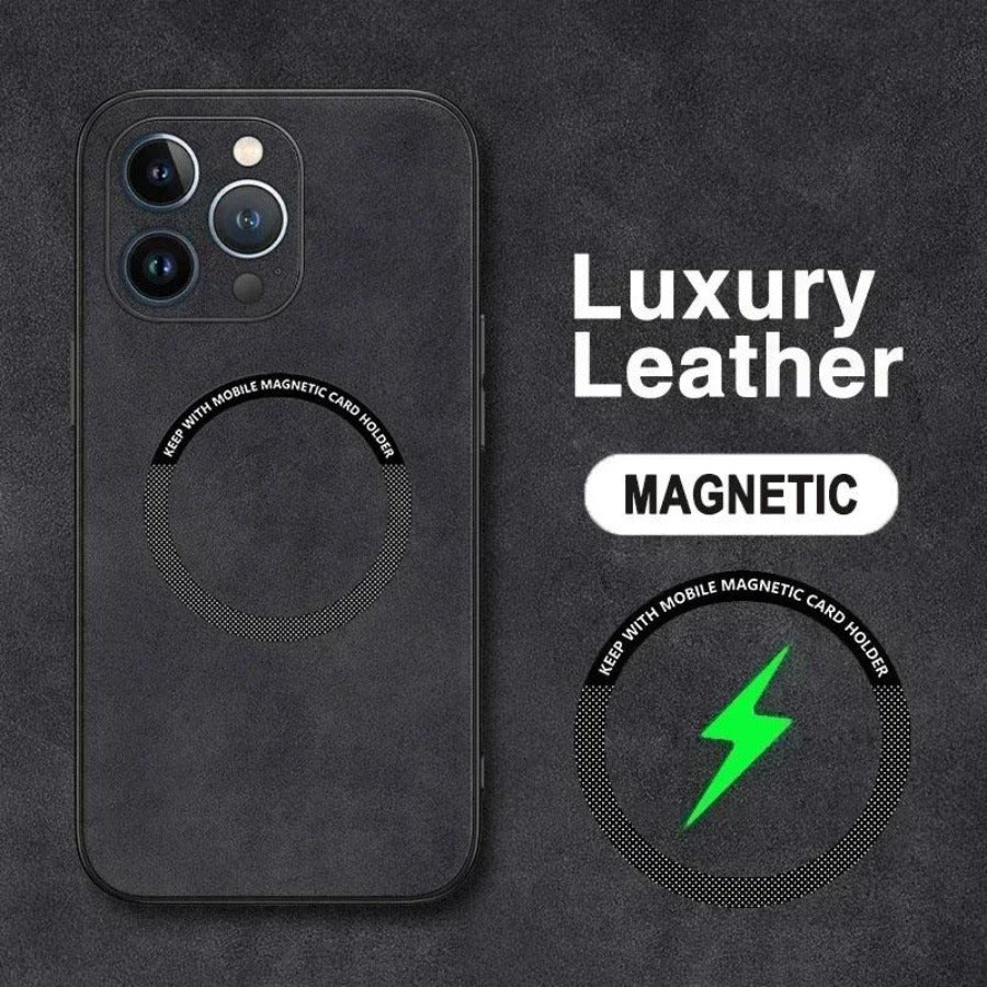 Phone Case - High-End Leather Phone Cases That Are Shock-Resistant And Compatible with Magsafe, Designed for Various for iphone Models Including The 17 Pro Max, 17, Air, 16 Pro, 16, 15 Plus, 15 Pro, 14 Plus, 14 Pro Max, And The 11, 12, 13