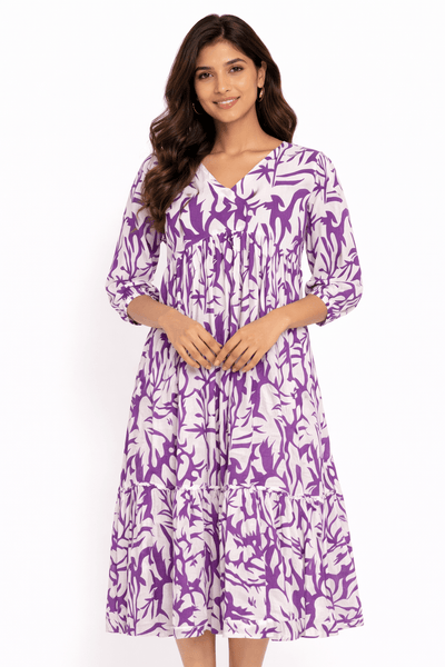 Teamwear* Women'SFloral Printed Kurta Dress for Women