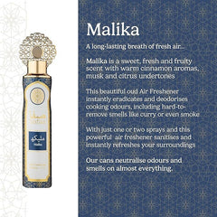 Dubai Luxury Air Freshener Set 4×300 ml — Amal • Emaan • Malika • Oud | Long-Lasting Natural Oil Spray for Home, Kitchen, Office, Car, and Bathroom