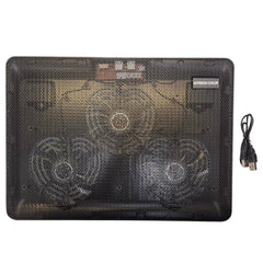 Laptop Cooling Pad 3/5 Fans Adjustable Stand USB Quiet Cooler with LED for 12–17 Inch Notebook
