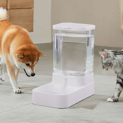 Pet Feeder Pets Food Feeder and Waterer Set 3.8L 2.1kg, 29*13.5*28.5cm, Travel Supply Feeder and Water Dispenser for Dogs Cats Pets Animals