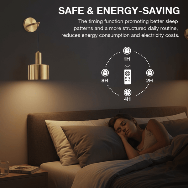 Modern Rechargeable LED Wall Sconce with Remote Control