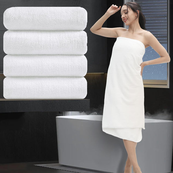 Pack of 2 Jumbo Bath Sheet 90 x 140 cm Premium 100% Egyptian Cotton Luxury Towel Ultra Soft & High Absorbent Quick Dry Hotel Quality Extra Large Bathroom Towels