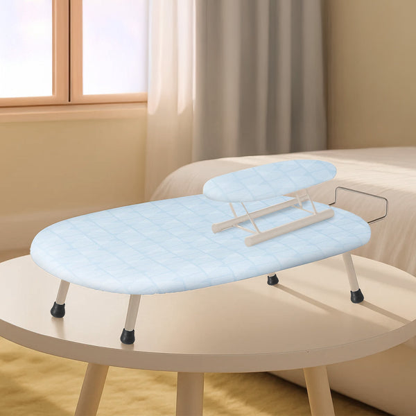 1pc Compact Folding Ironing Board with Pink Floral Pattern - Space-Saving, Easy Storage, Multi-Use Design for Home Use, Durable Plastic Material, Ironing Boards