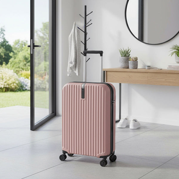 Foldable 20 Inch Trolley Luggage, Compact Carry-On Travel Suitcase, Durable Collapsible Luggage with Adjustable Handle, Ideal for Holiday Vacations, Train Journeys and Easy Storage At Home, 1pc