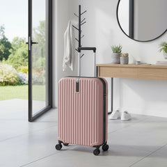 Foldable 20 Inch Trolley Luggage, Compact Carry-On Travel Suitcase, Durable Collapsible Luggage with Adjustable Handle, Ideal for Holiday Vacations, Train Journeys and Easy Storage At Home, 1pc